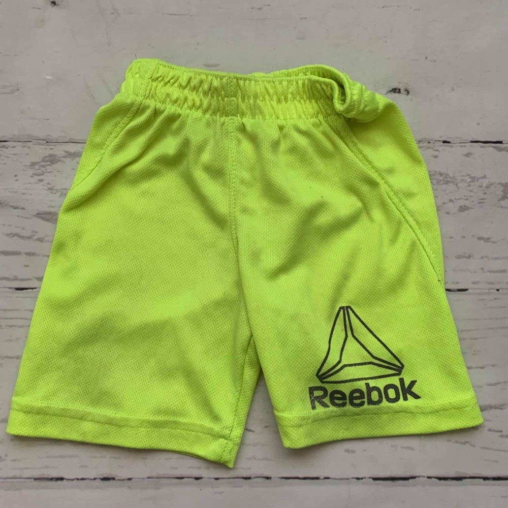 Neon reebok shorts